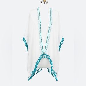 Lulla Nelli Embroidered Kimono Coverup - One Size